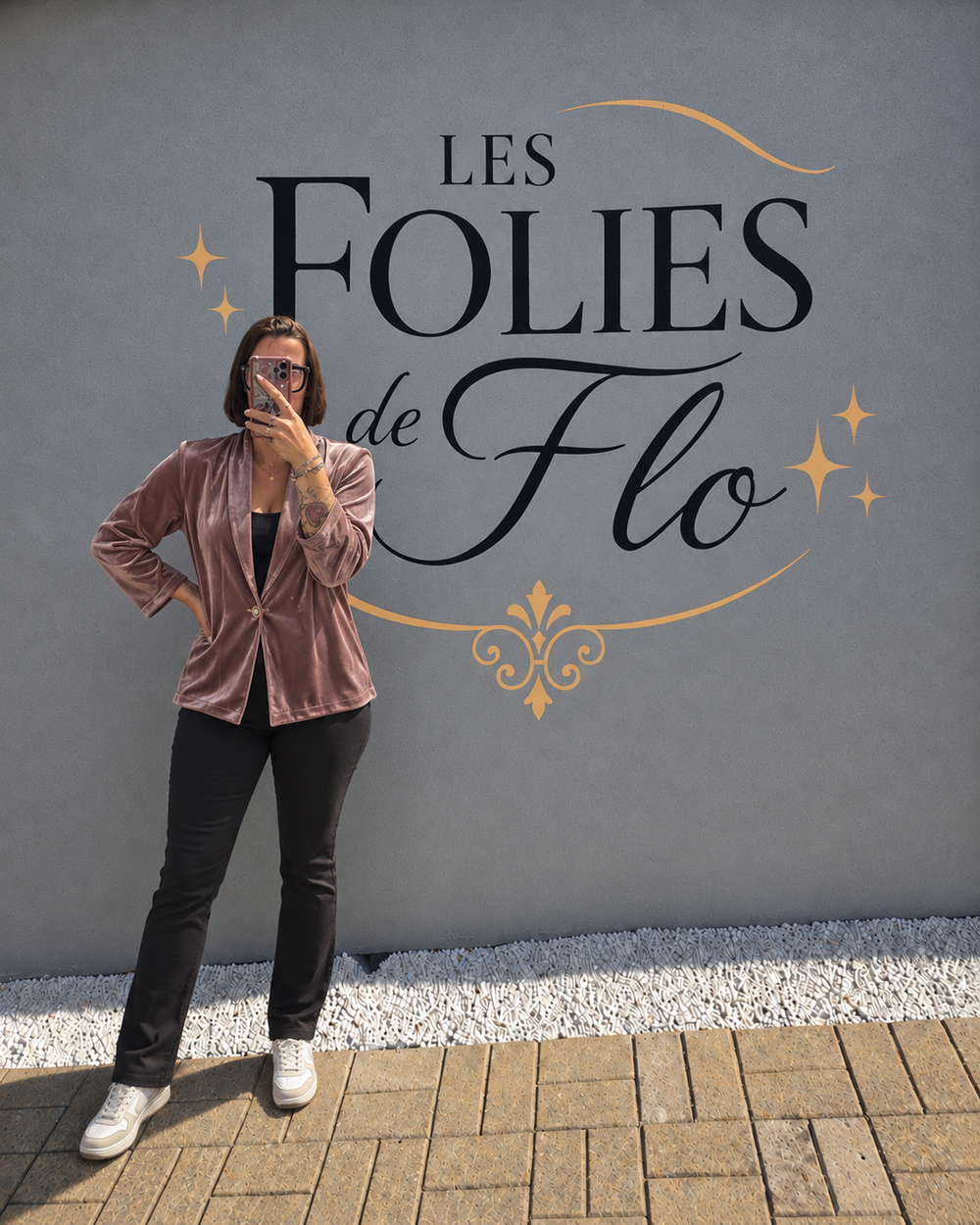 Blouse suedine rose taille unique
