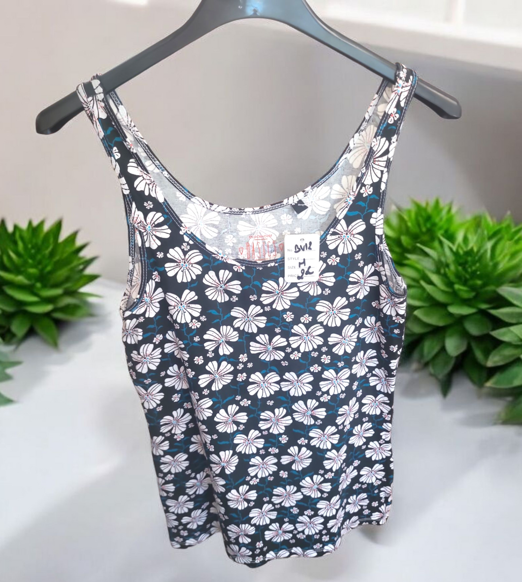 Blouse fleurie c&à taille m
