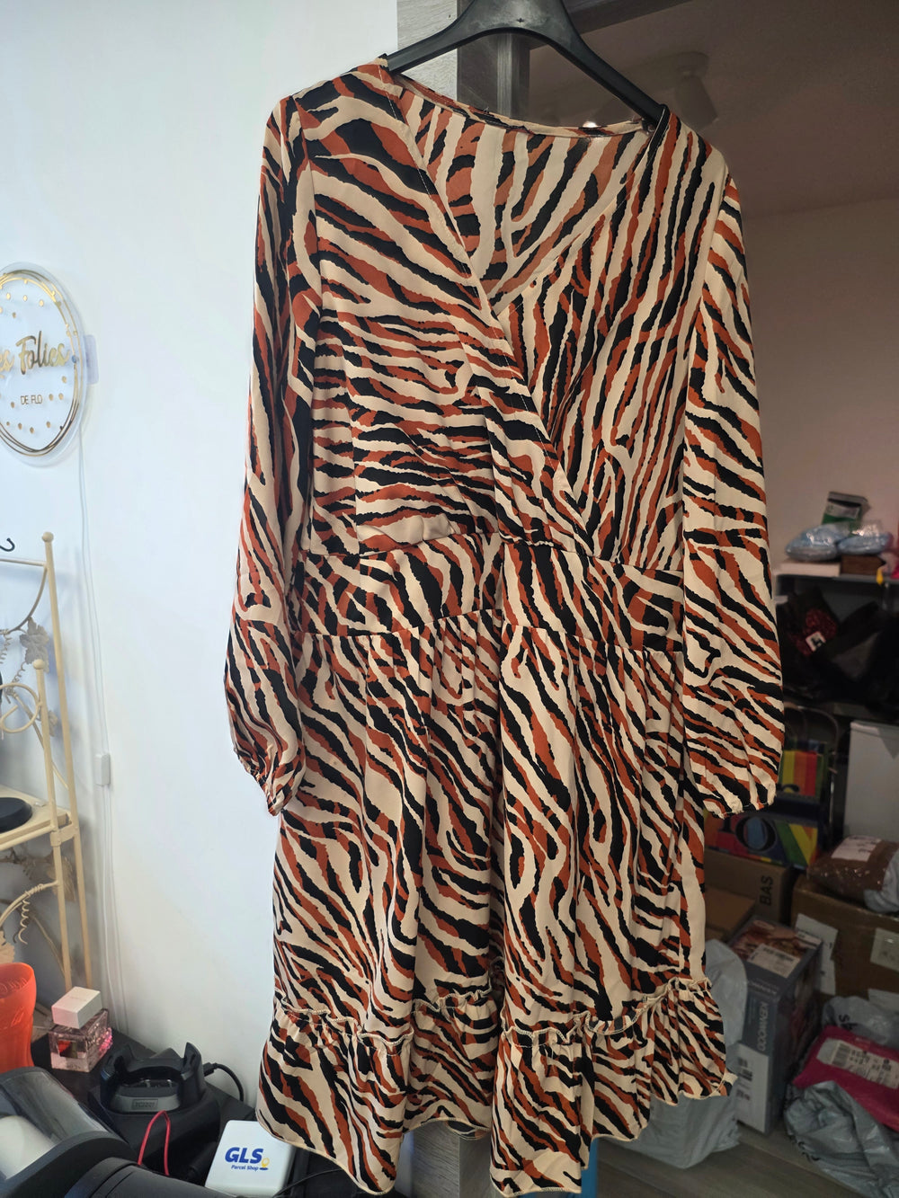 Robe motif leopard taille L