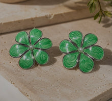 Charger l'image dans la galerie, Boucle d oreille rose ou verte
