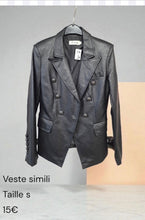 Charger l'image dans la galerie, Veste en simili taille s
