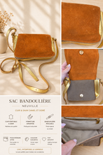 Charger l'image dans la galerie, Sac neuville en cuir dore et brun
