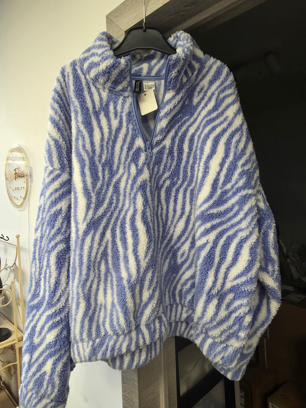 Pull pilou bleu taille m