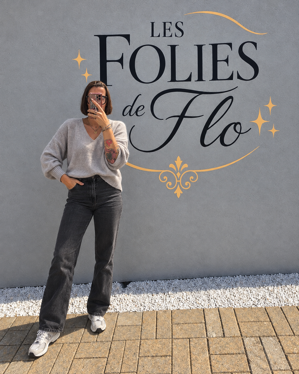 Pull gris neuf taille unique