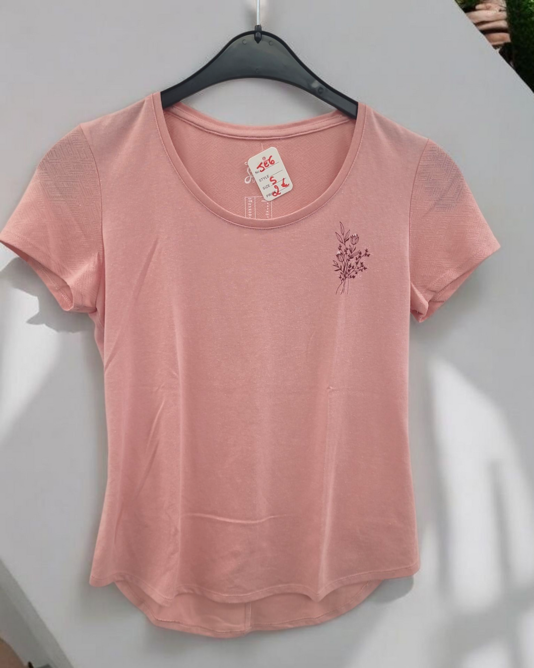 Blouse rose taille s