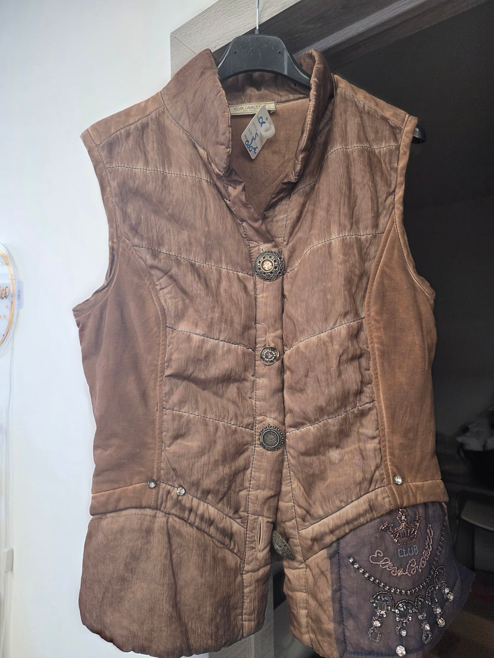 Veste sans manches beige taille s