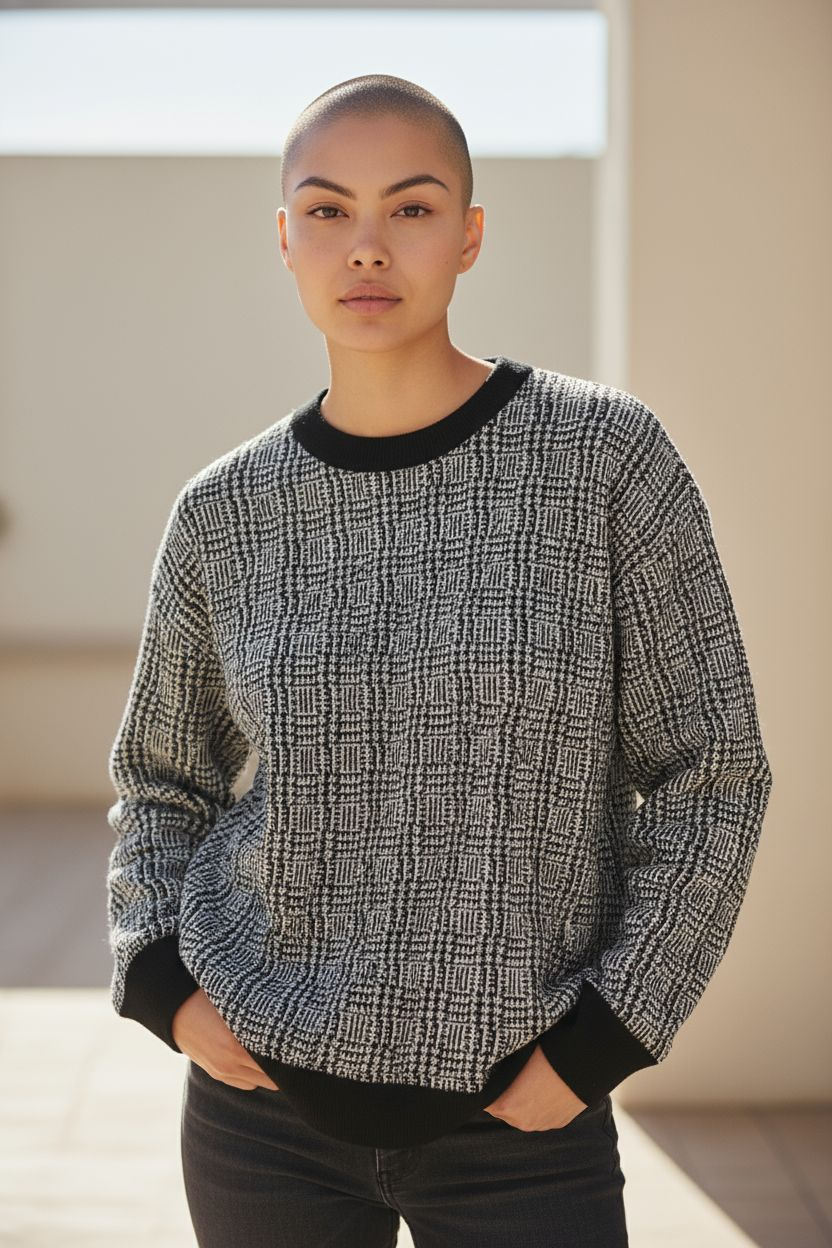 Blouse pied de poule lolaliza taille 44