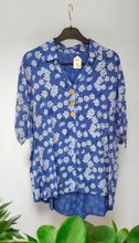Charger l&#39;image dans la galerie, Blouse bleue taille xl
