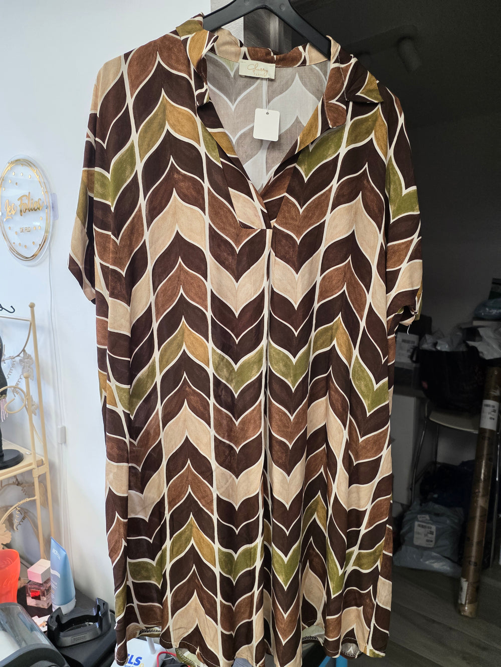 Robe brune taille m