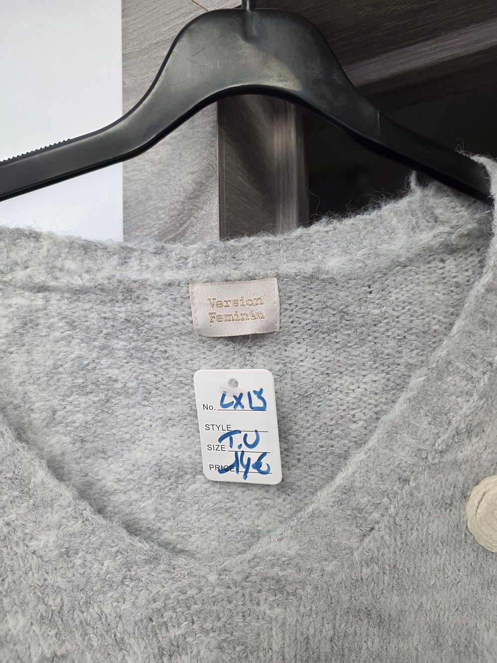 Pull gris taille unique