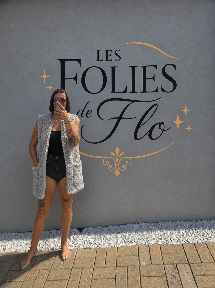 Long gilet pilou taille unique