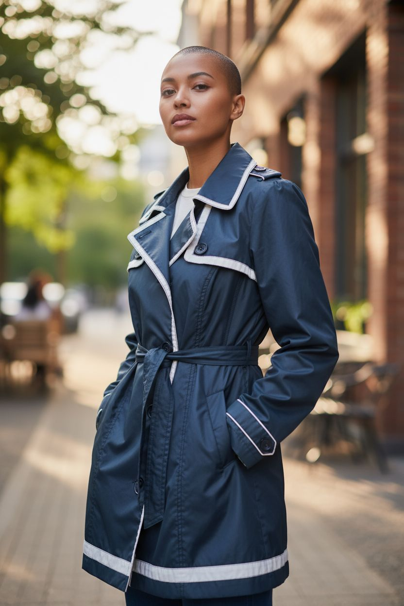 Veste imperméable taille s bleue