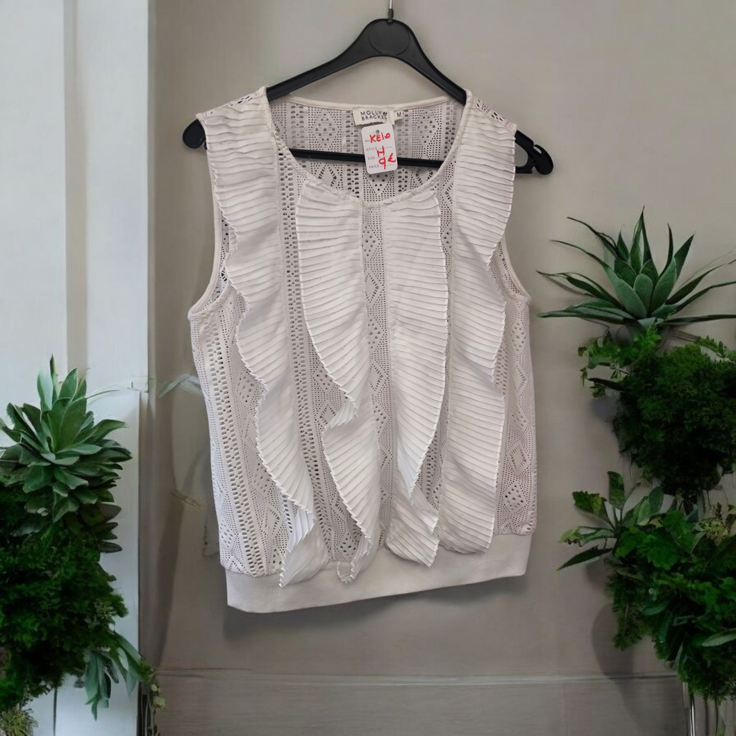 Blouse blanche molly bracken taille m