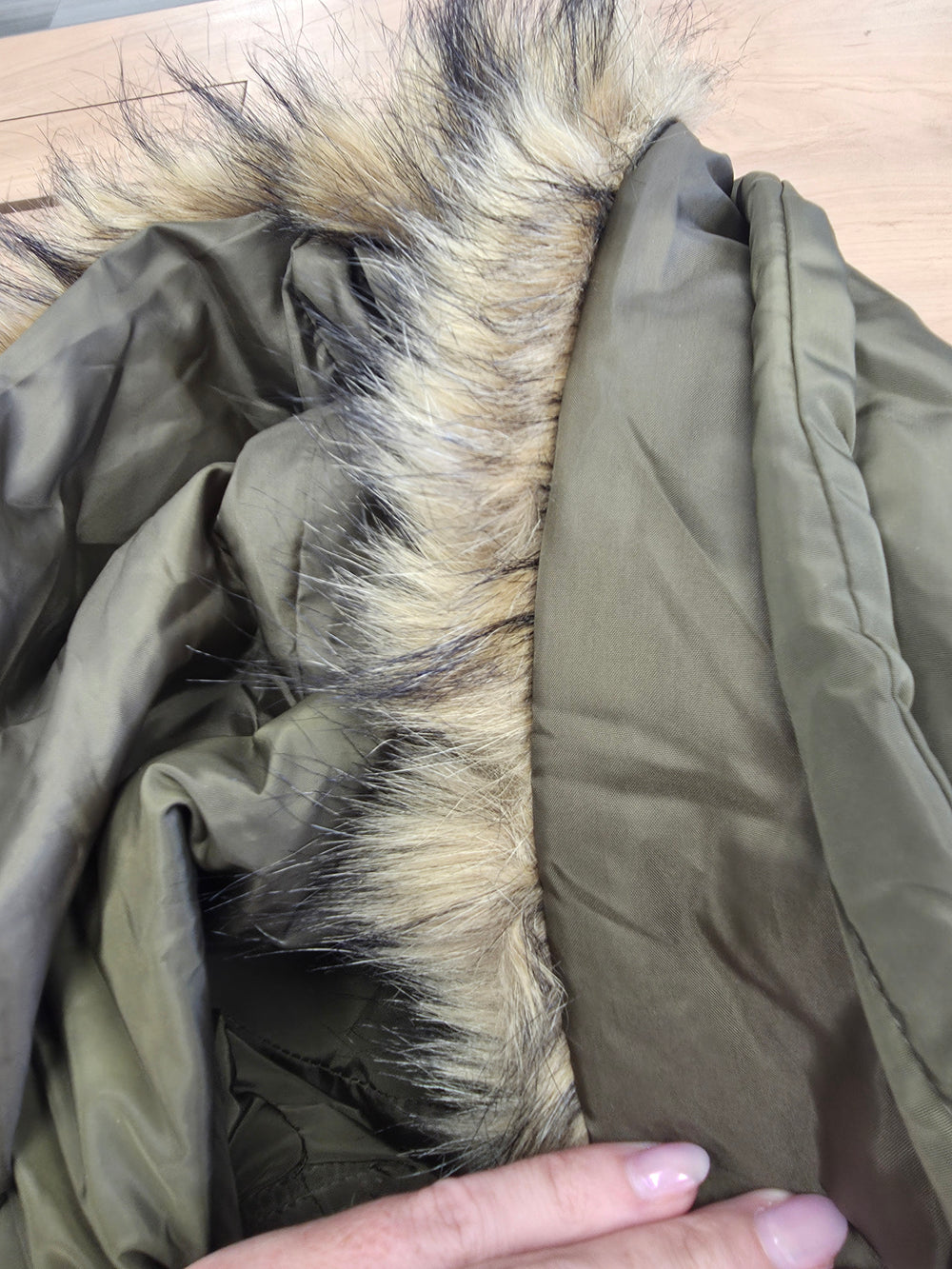 Manteau kaki taille m