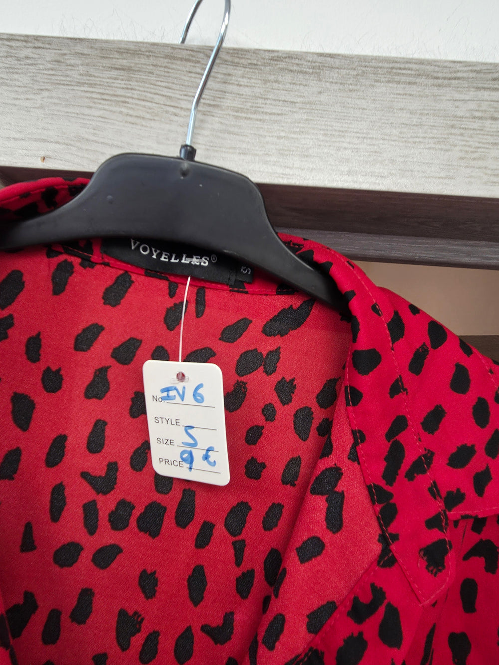 Chemisier rouge taille s