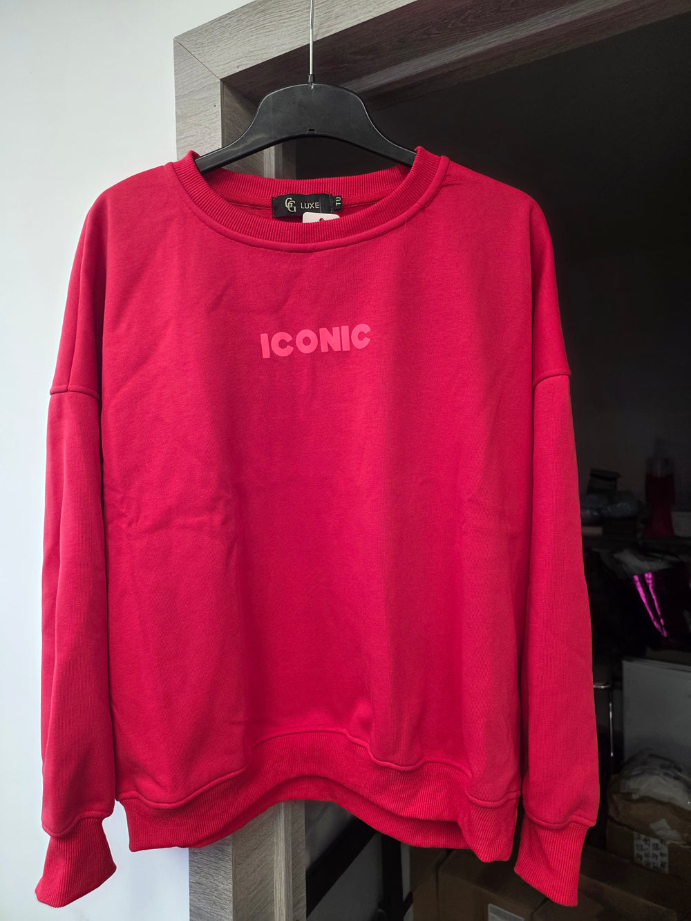 Pull rose iconic taille unique
