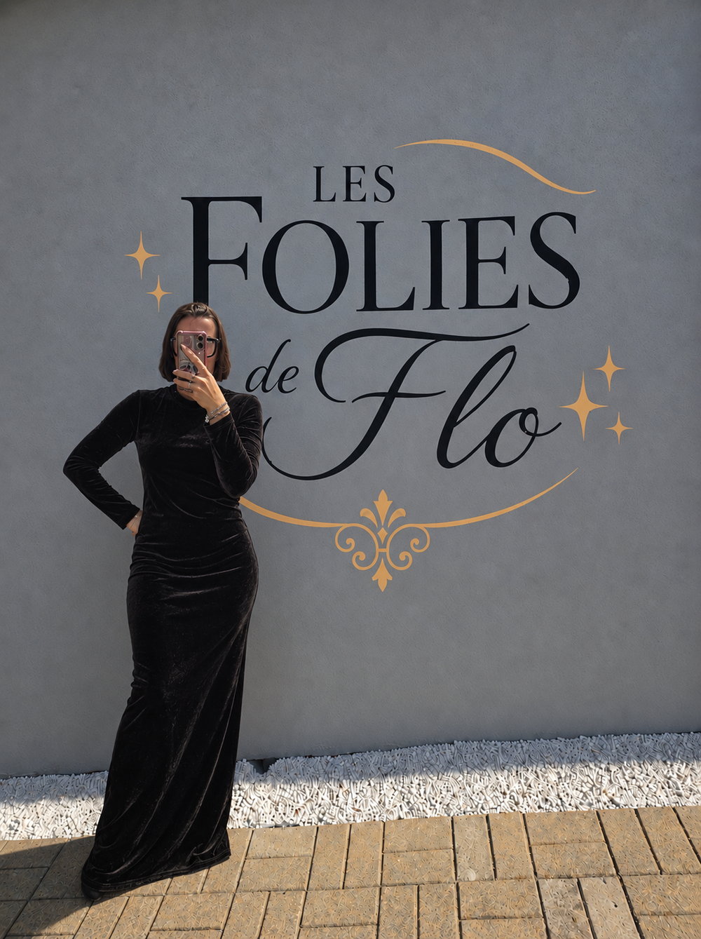 Robe noire velours taille m