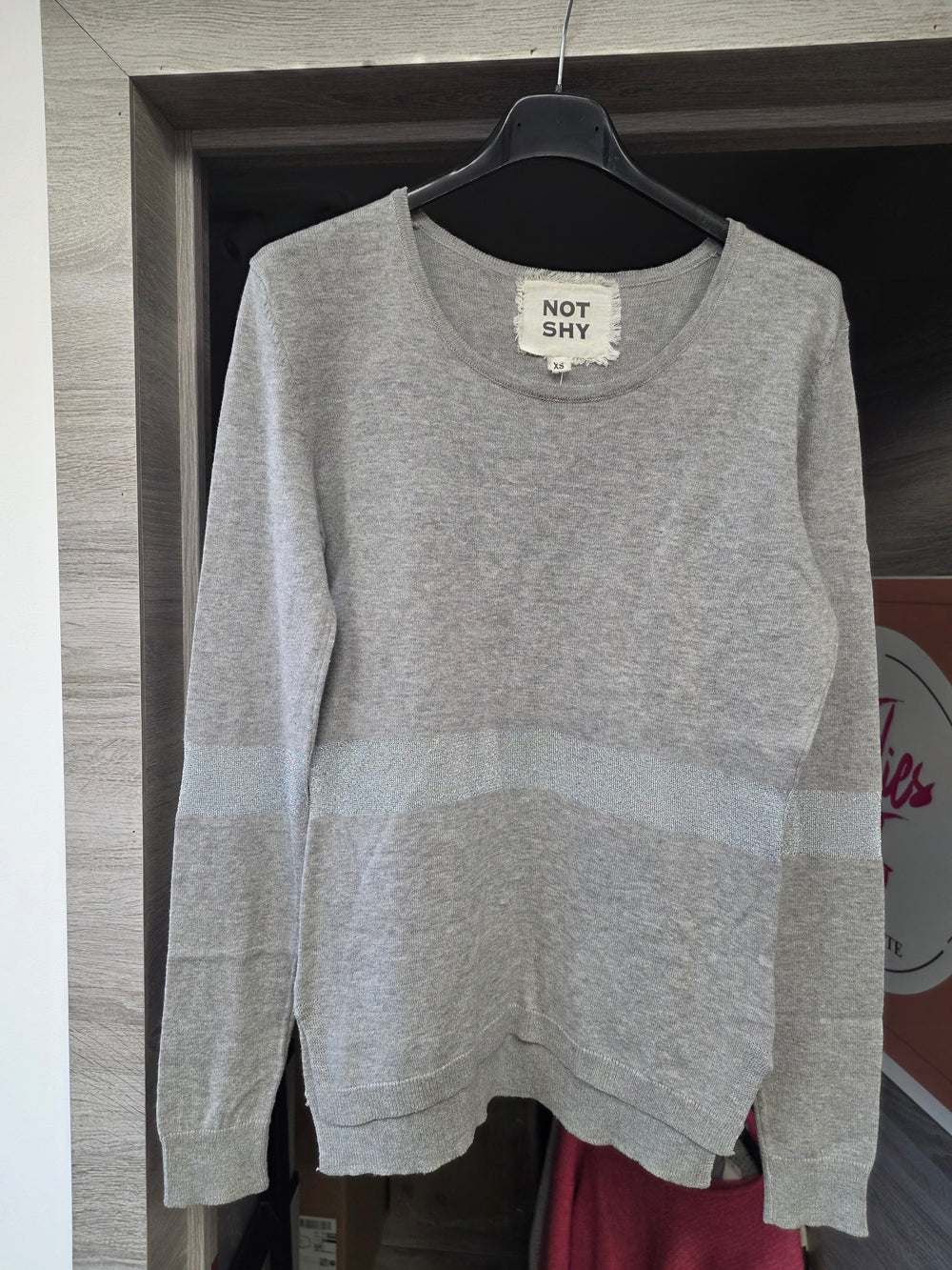Pull gris taille xs
