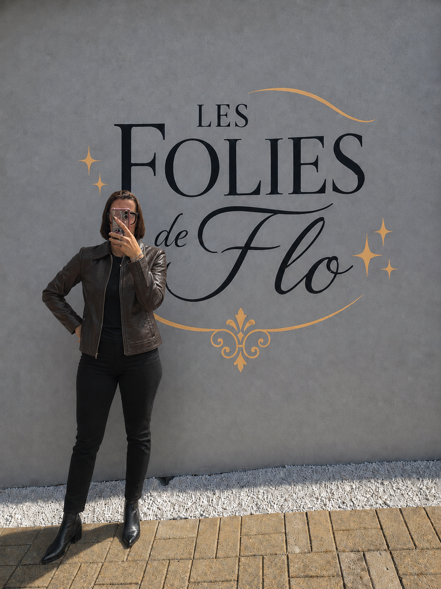 Veste en cuir brune taille L