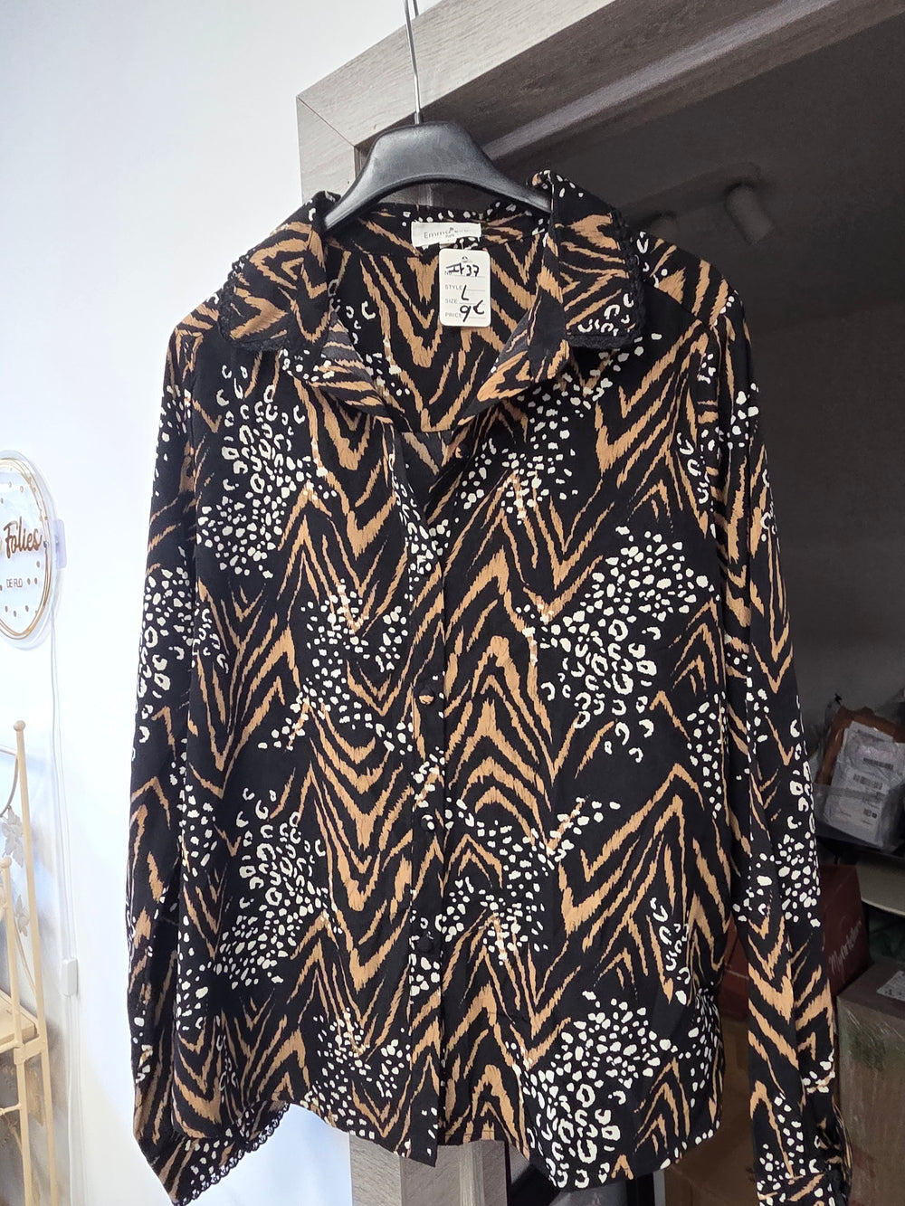 Chemisier leopard taille L