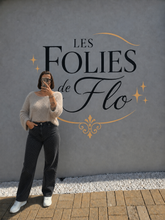 Charger l'image dans la galerie, Pull pilou gris beige taille L
