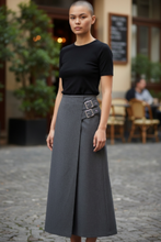 Charger l'image dans la galerie, Jupe longue grise taille L
