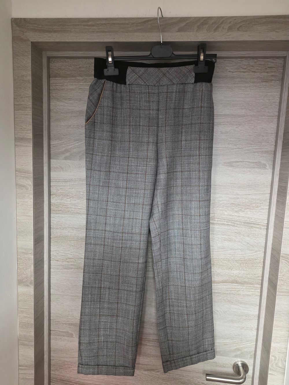 Pantalon a carreau taille s