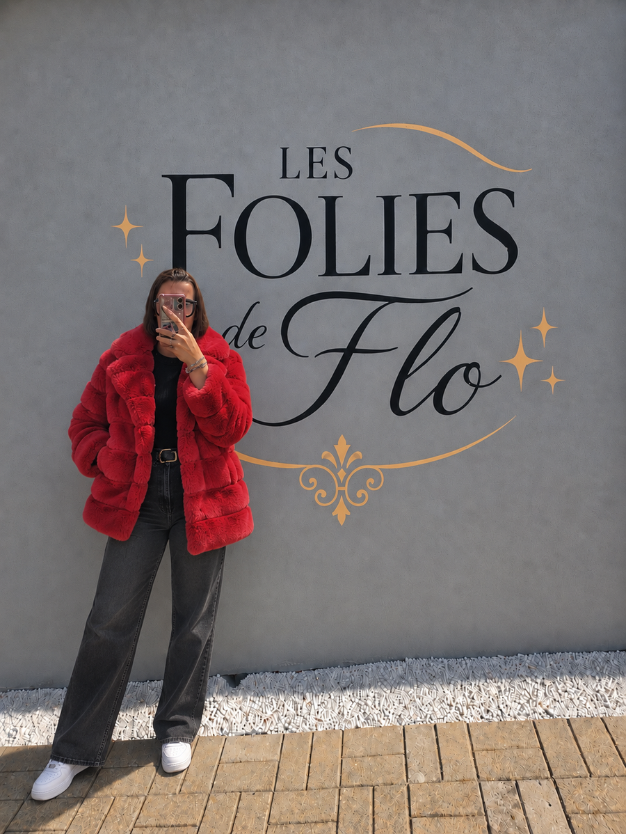 Veste pilou rouge taille s