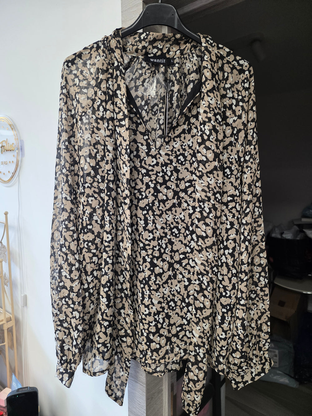 Chemisier brun neuf taille L
