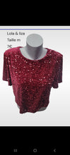 Charger l&#39;image dans la galerie, Blouse à sequins lola et liza taille m
