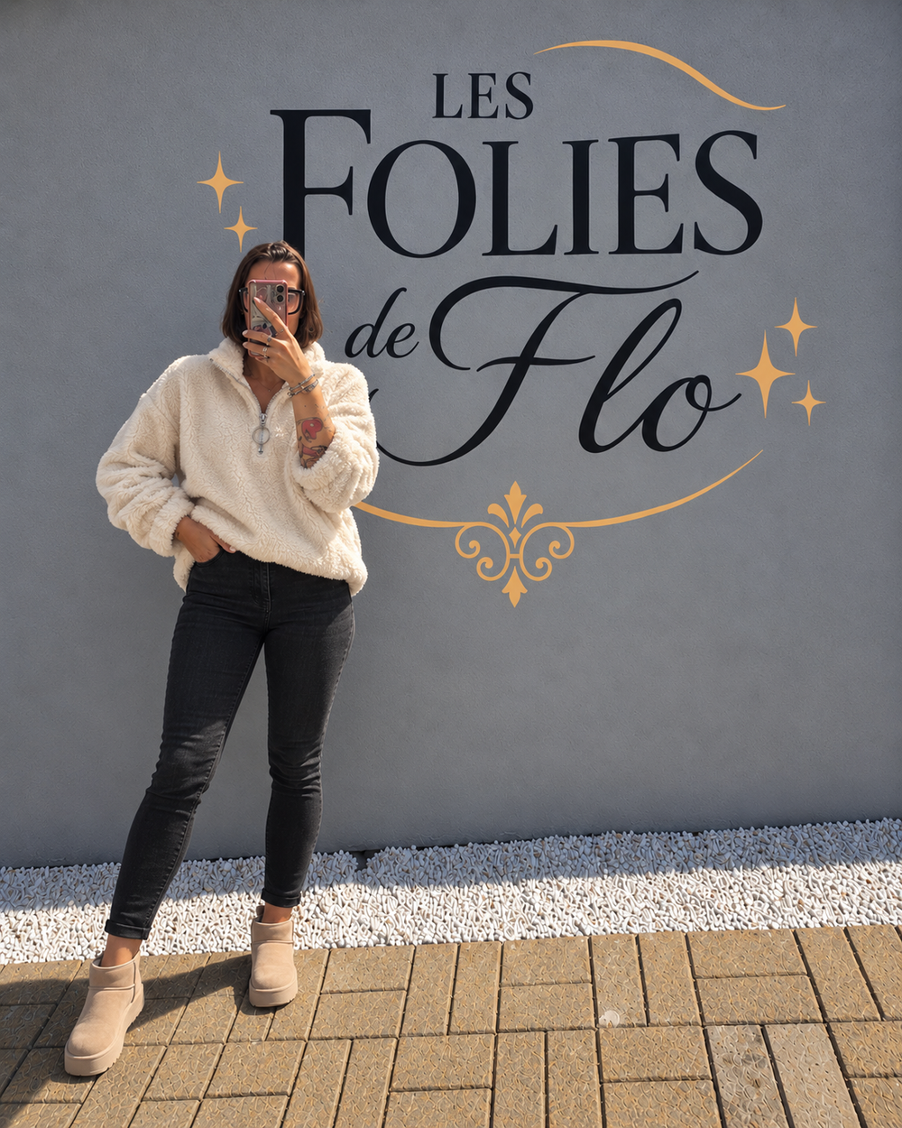 Pull pilou beige taille m
