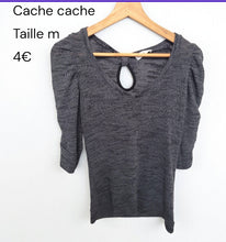 Charger l&#39;image dans la galerie, Blouse cache cache grise taille M

