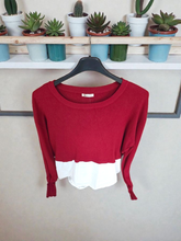 Charger l'image dans la galerie, Blouse bordeaux taille xl
