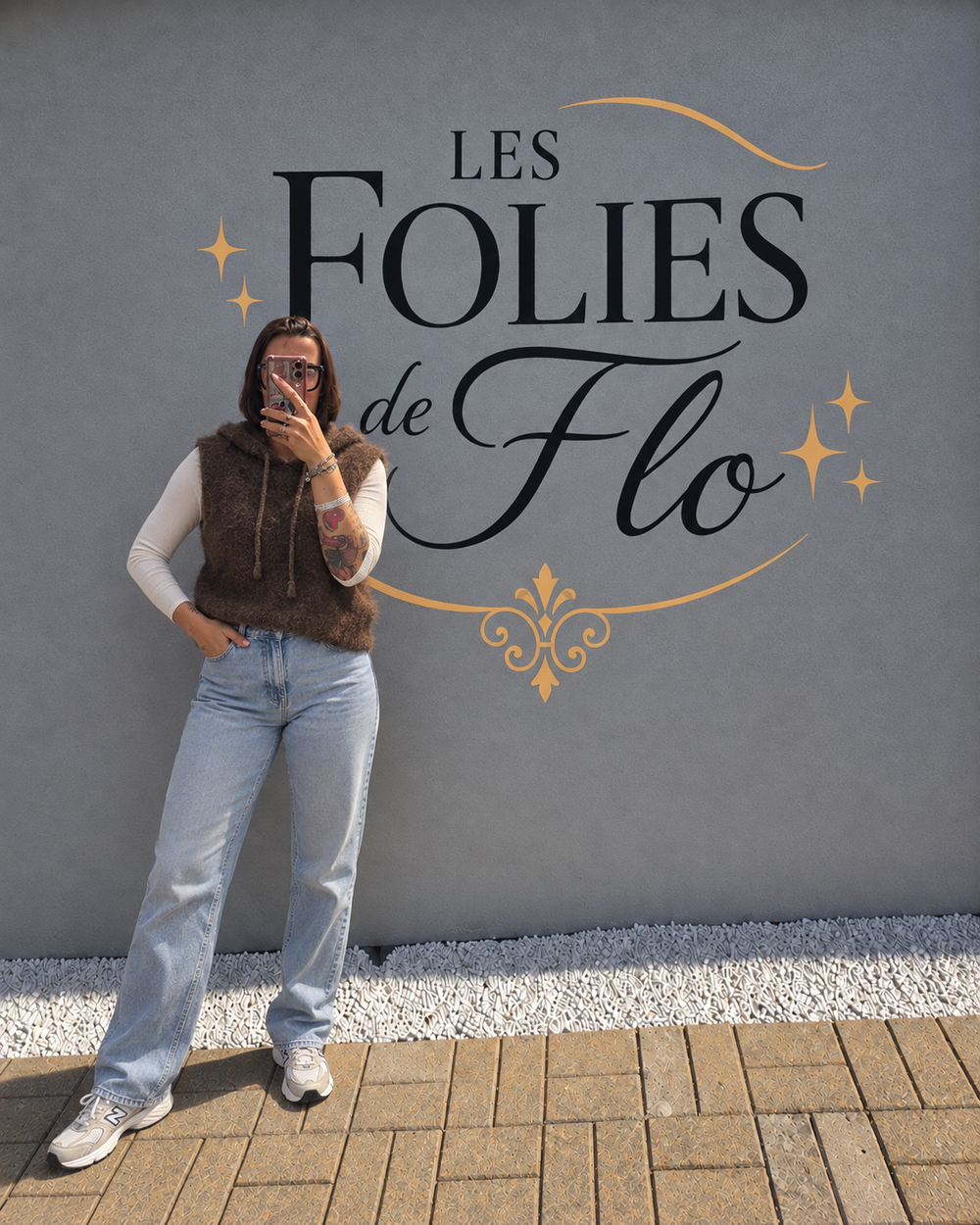 Pull sans manches brun taille L