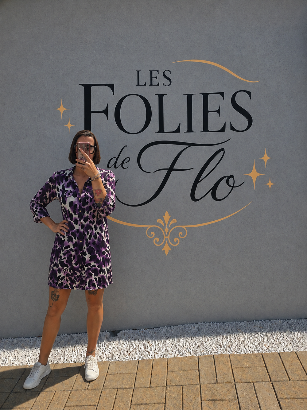 Robe leopard mauve taille s