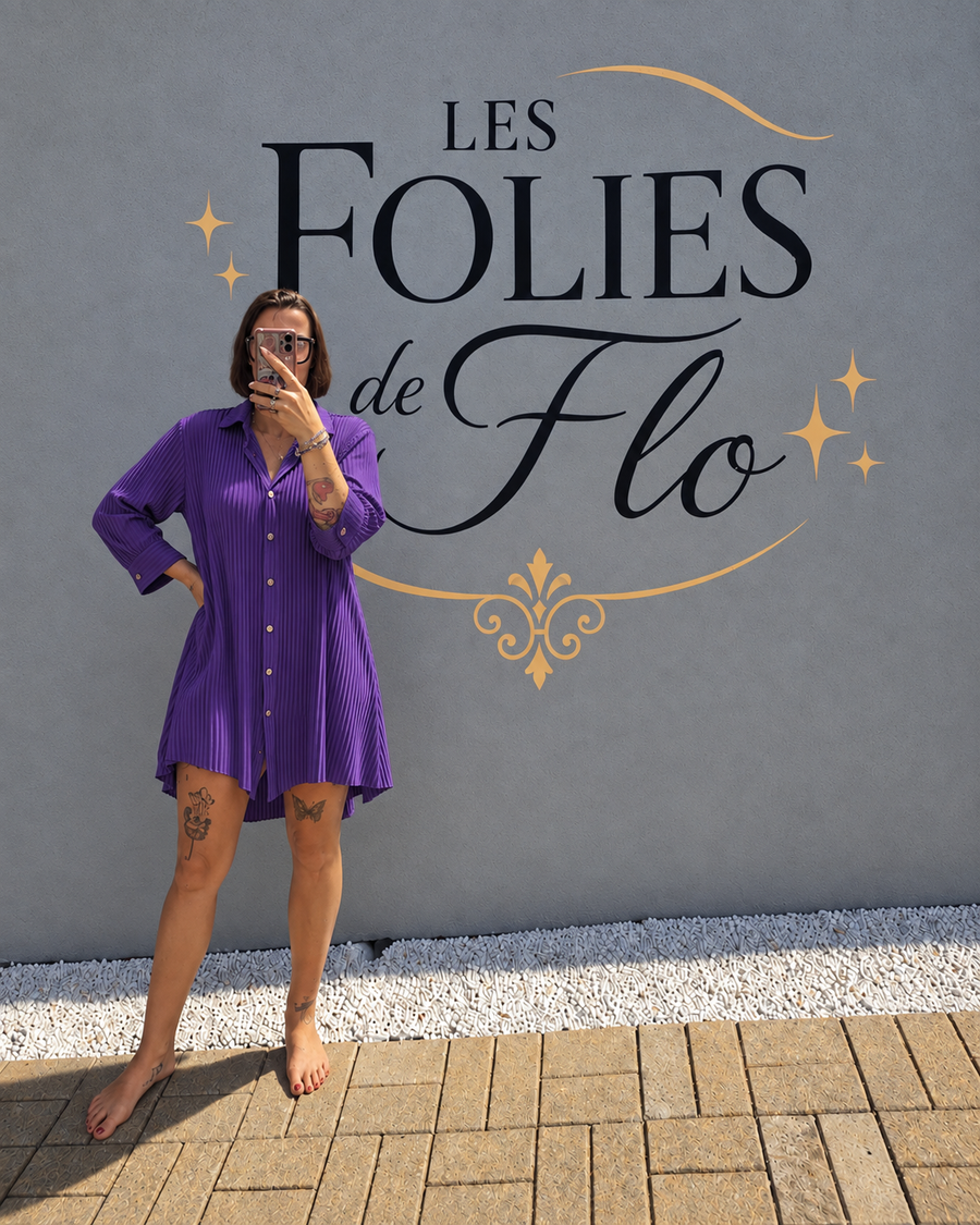 Robe mauve taille xl