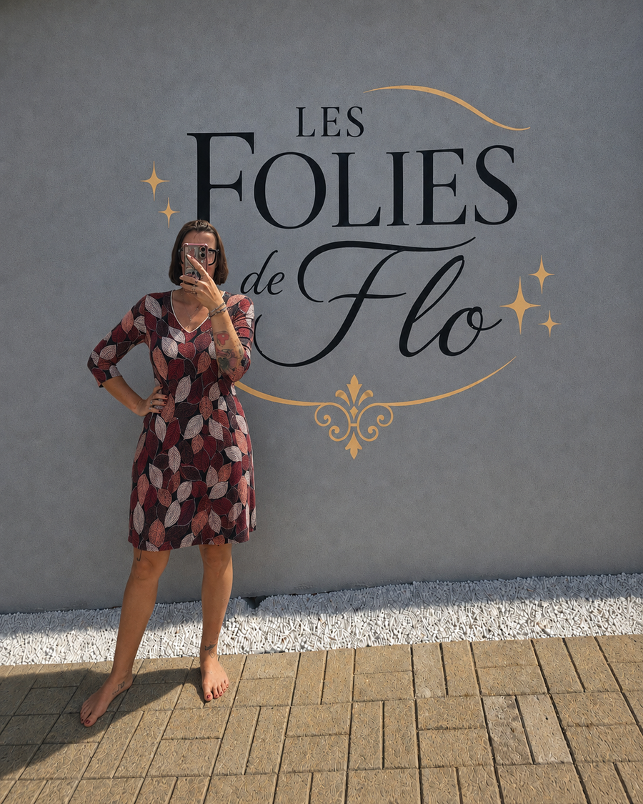 Robe cassis bordeaux taille L