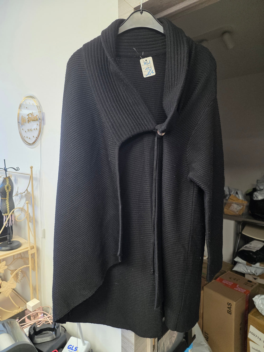 Gros gilet noir taille unique