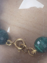Charger l&#39;image dans la galerie, Collier en or et malachite
