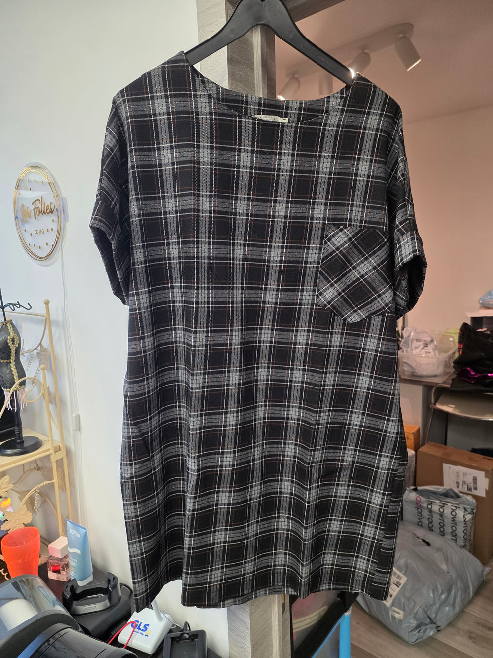 Robe a carreaux taille m