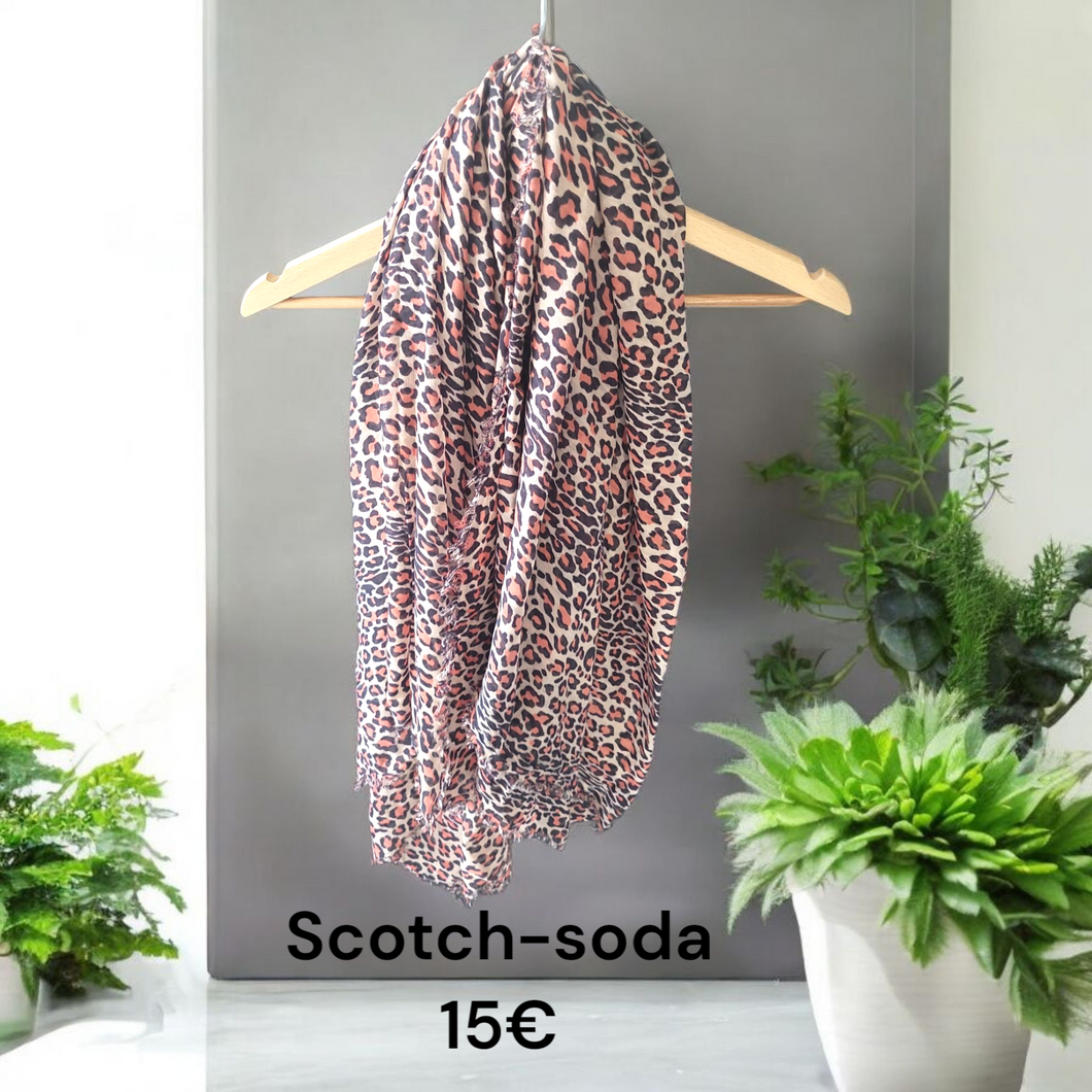 Foulard leopard scotch and soda