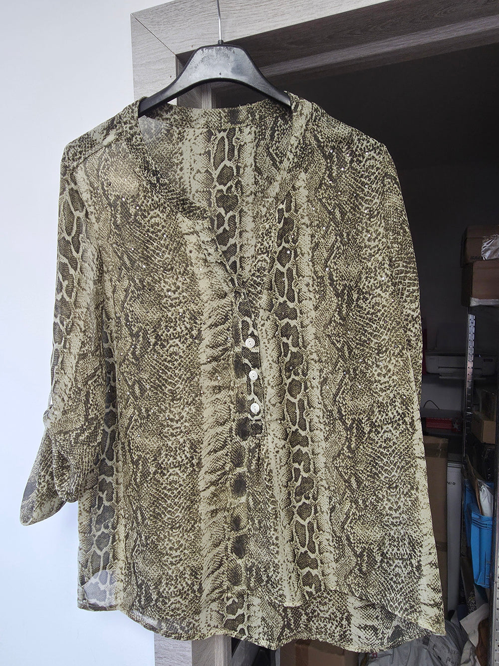 Blouse motif serpent taille xl