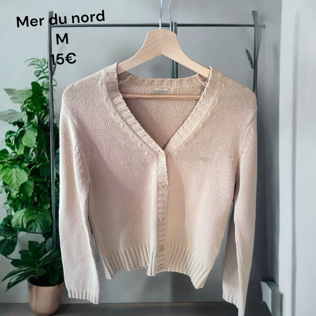 Gilet beige mer du nord taille m