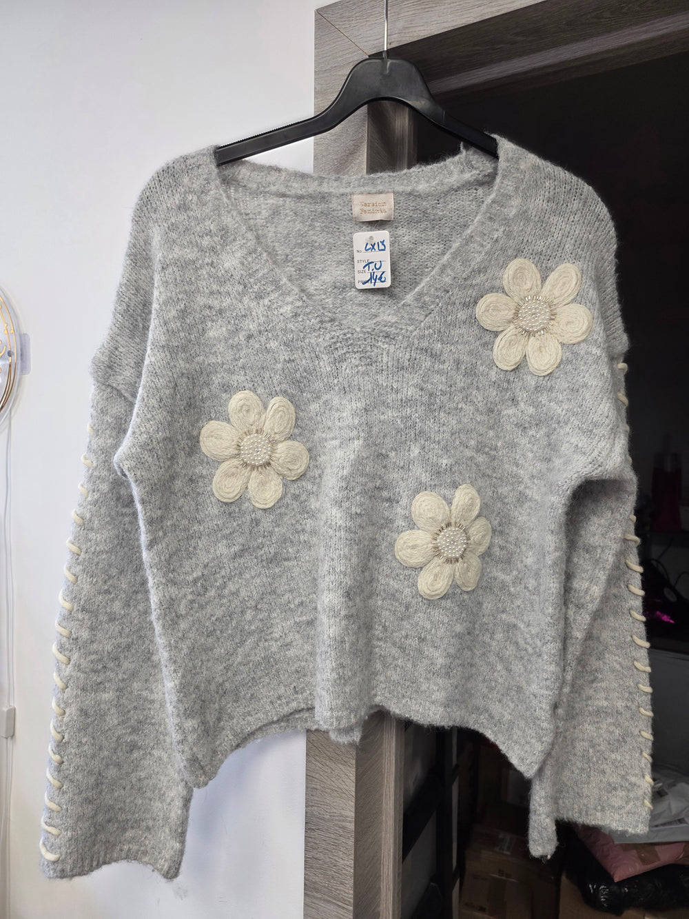 Pull gris taille unique