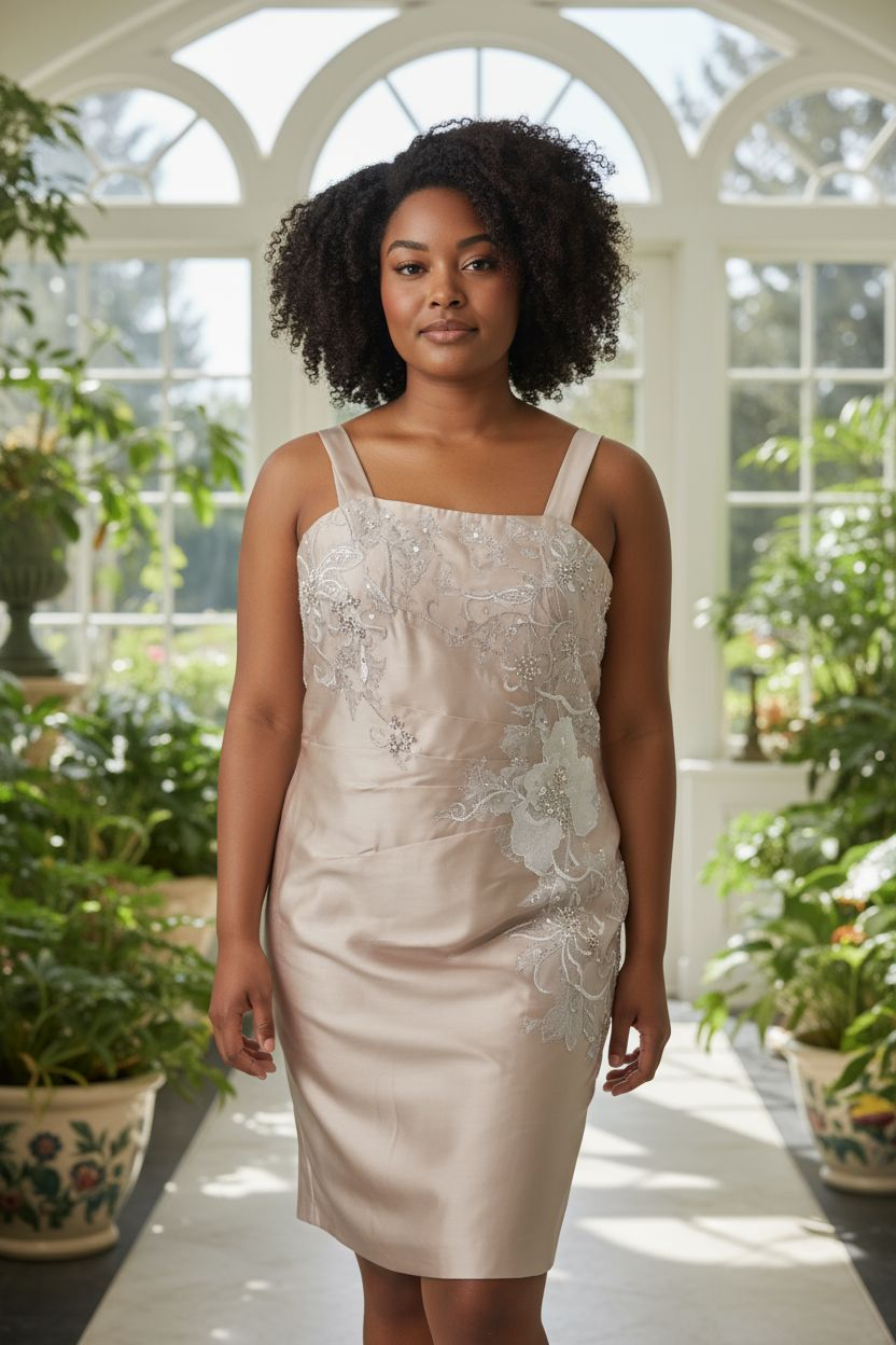 Robe de ceremonie beige taille xl
