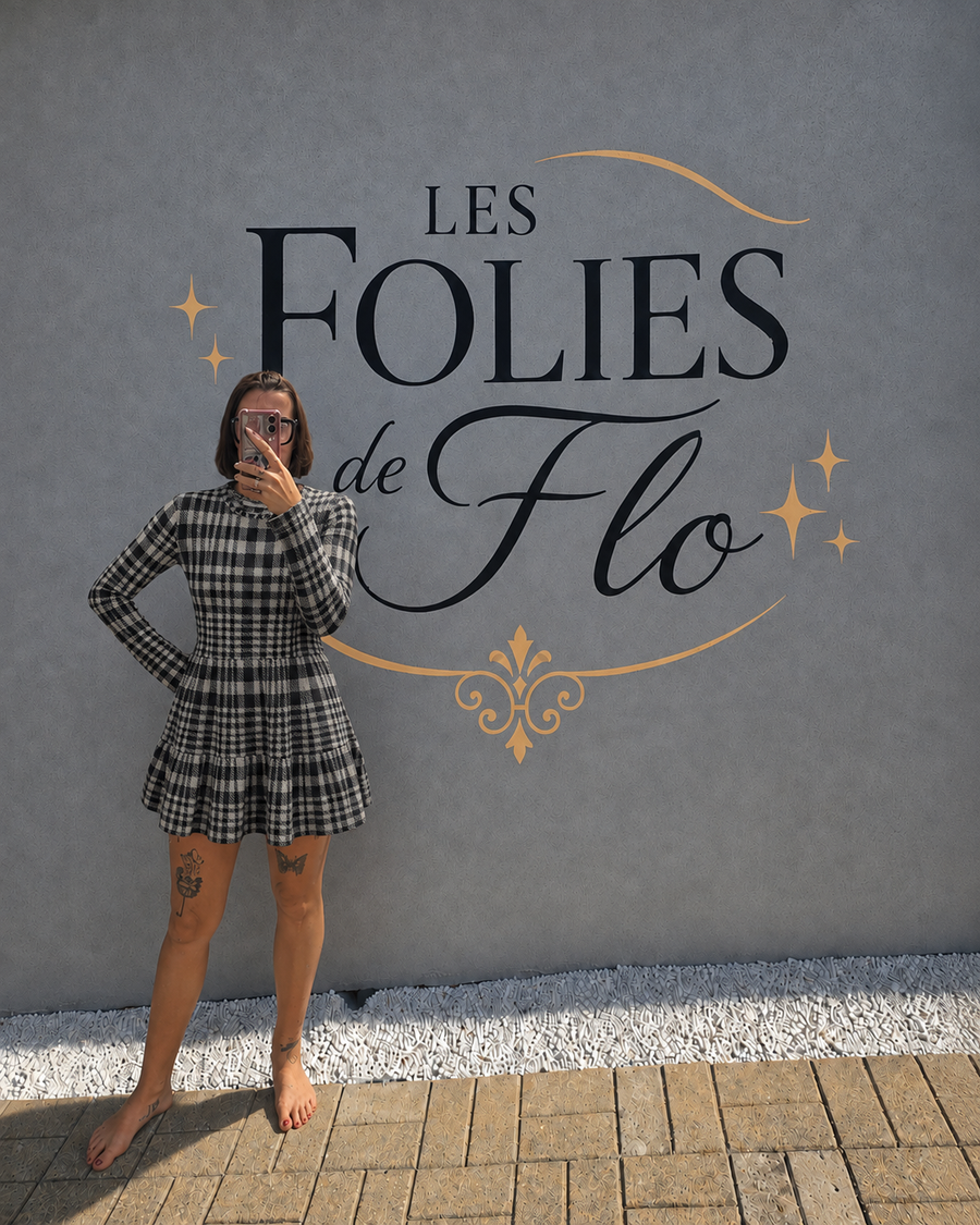 Robe a carreaux taille s