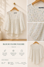 Charger l'image dans la galerie, Blouse fleurie taille xs
