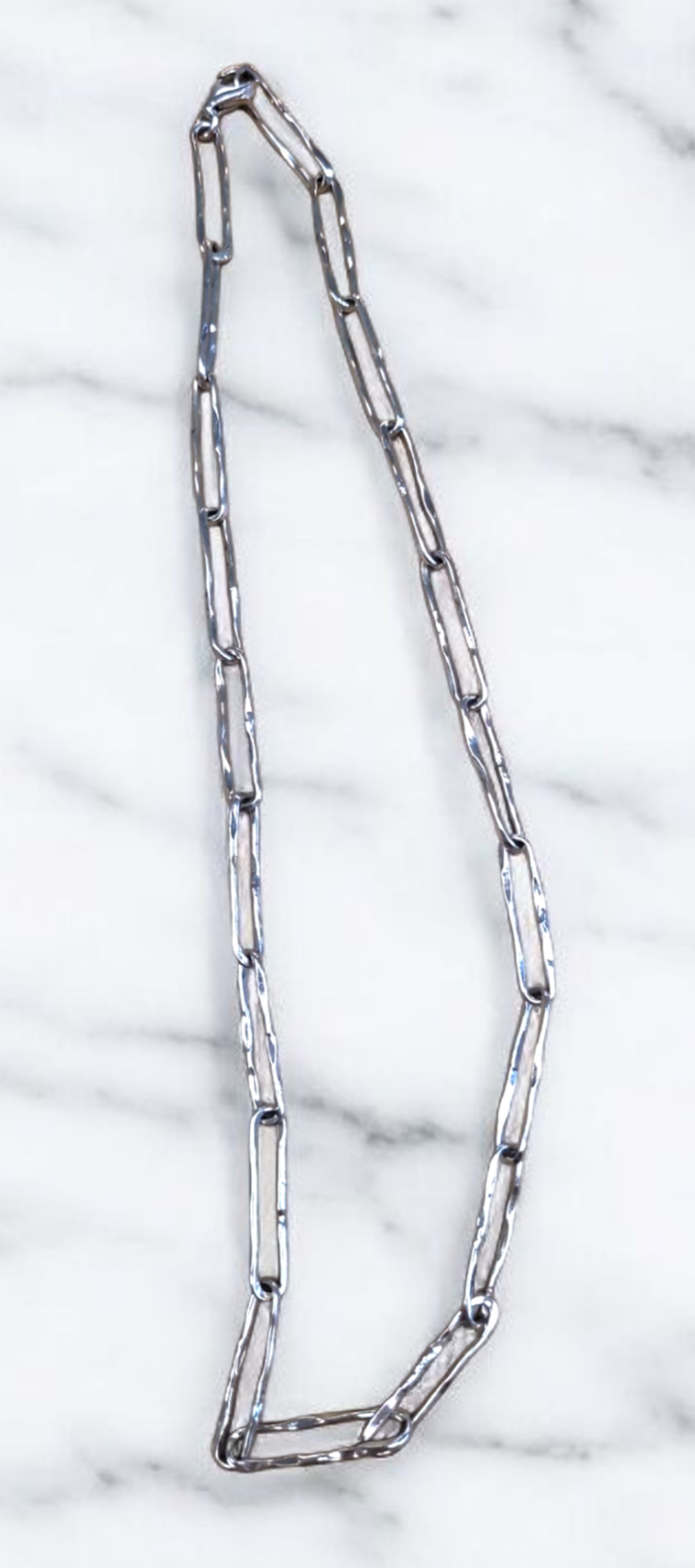 Collier en argent grosse maille