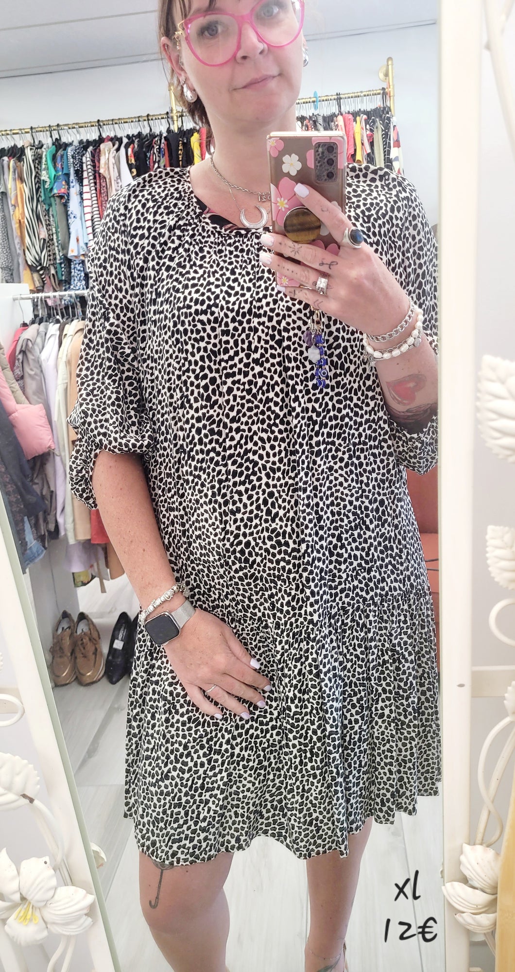 Robe noir et beige taille xl