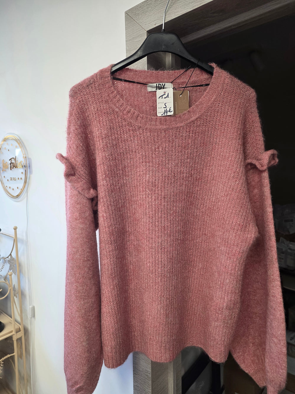Pull rose neuf taille s
